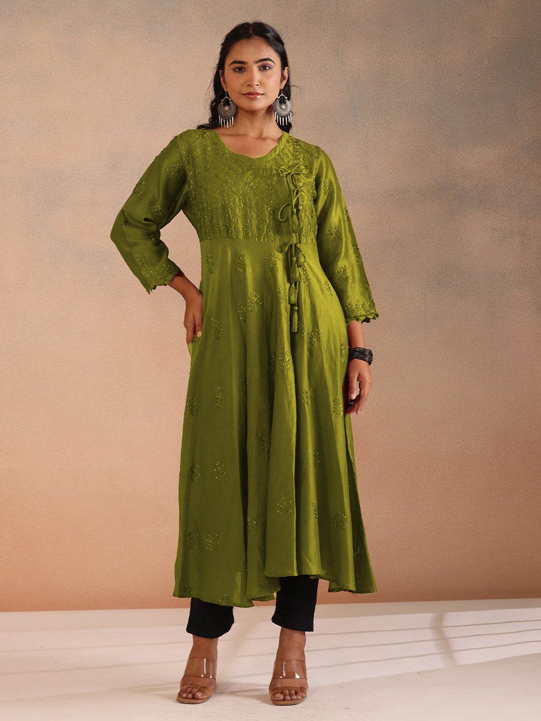 NOORZA CHANDERI ANARKALI - KRI CHIKANKARI